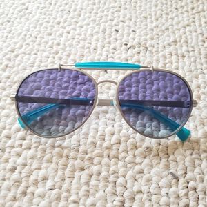 Wildfox + Goldie Delux Aviator Sunglasses Purple